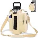 icolor Magnetic Gym Bag Water Bottle Carrier Holder with Phone Pockets & Shoulder Strap,5 Built-in Magnets Gym Bottle Pouch Sleeve,Magnetic Bag Gym Accessories Organizer for Men Women