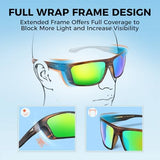 KastKing Huzzah Polarized Sport Sunglasses for Men and Women, Ideal for Driving Fishing Cycling and Running,UV Protection