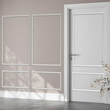 Pangda 3 Set Peel and Stick Wall Molding Kit, Premade Accent Molding Wainscoting Panel for Interior Wall Moulding Decor, Ready to Assemble Wainscoting Accent Panel (63 x 39 in)