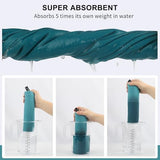 Rainleaf Microfiber Towel Perfect Travel & Gym & Camping Towel. Quick Dry - Super Absorbent - Ultra Compact - Lightweight. Suitable for Trip, Beach, Shower, Backpacking, Pool