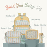 Bentgo Kids Water Bottle (Whimsy & Wonder Collection) - Leak-Proof Durable Tritan 15 oz. Cup for Kids/Toddlers 3+; Flip-Up Safe-Sip Straw for School, Sports, Daycare, Camp & More (Wavy)