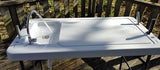 Old Cedar Outfitters Fish and Game Cleaning Table with Sink and Folding Legs