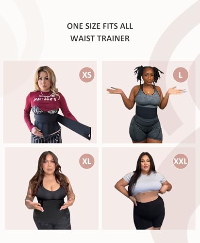 FeelinGirl Waist Trainer for Women Bandage Wrap Trimmer Belt Long Torso Tummy Wraps Belly Body Shaper Waist Trimmer Belt