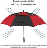 G4Free 47/54/62/68 Inch Automatic Open Golf Umbrella Oversize Extra Large Double Canopy Vented Windproof Waterproof Stick Umbrellas