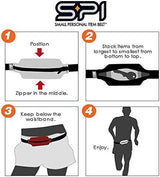 SPIbelt Original Pocket Running Belt for Women Men, Phone Holder for Running, Running Fanny Pack, Holder for Phone, Running Waist Pack, Expandable, Adjustable. Rave with Black Zipper