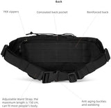 Tactical Fanny Pack Military Army Molle Edc Hip Waist Bag for Men Women 3.5L (Black)