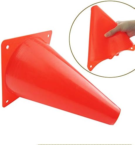 7 Inch Plastic Traffic Cones Sport Training Agility Marker Cone for Soccer, Skating, Football, Basketball, Indoor and Outdoor Games