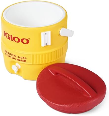 Igloo 385-431 400 Series Coolers, 3 gal, Red/Yellow