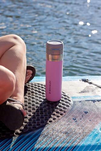 Stanley Quick Flip GO Water Bottle 24 oz | Push Button Lid | Leakproof and Packable for Travel and Sports | Insulated Stainless Steel | BPA-Free | Mist