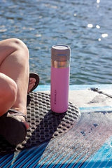 Stanley Quick Flip GO Water Bottle 24 oz | Push Button Lid | Leakproof and Packable for Travel and Sports | Insulated Stainless Steel | BPA-Free | Lilac 2.0