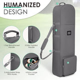 Golf Travel Bags for Airlines with Adjustable Support Rod and Detachable Shoulder Straps, Soft Foldable Golf Club Travel Covers, 900D Heavy Duty Oxford -Universal Size