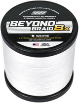 Beyond Braid Braided Fishing Line -Super Strong - Abrasion Resistant - No Stretch -Blue Camo, Moss Camo, White, Green, Pink, Blue, 4 Strand 8 Strand