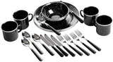 Stansport 24-Piece Enamel Camping Tableware Set