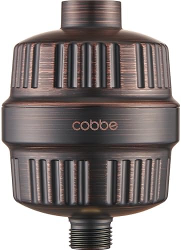 Cobbe HD HEAVY DUTY High Output Shower Filter – 99% REMOVAL Shower Head Filter for Hard Water, Heavy Metals, Chlorine and Harmful Substance, Improve your skin and hair - Oil Rubbed Bronze