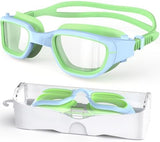 Kids Swim Goggles,Swimming Goggles for Kids 6-14, Anti-Fog UV Protection Pool Glasses for Boys Girls