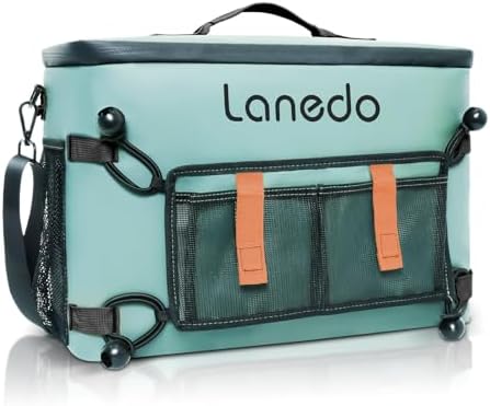 Deep Freeze Cooler Soft Sided Cooler Bag, 34 Can Collapsible Insulated Ice Chest, Large Leakproof Camping & Travel Cooler for Kayaking & Beach