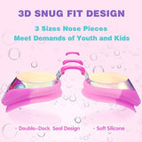 Keary Kids Swim Goggles for Toddler Kids Youth(3-12),Anti-Fog Waterproof Anti-UV Clear Vision Water Pool Goggles