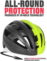 VICTGOAL Bike Helmet with USB Rechargeable Rear Light Detachable Magnetic Goggles Removable Sun Visor Mountain & Road Bicycle Helmets for Men Women Adult Cycling Helmets