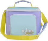 Igloo Retro 90s Lunch Coolers, Insulated Lunch Bag, Square Lunch Box Cooler with Front Pocket & Adjustable Strap