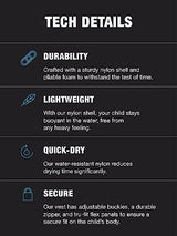HyperLite Elite Kids Life Jacket, US Coast Guard Approved, Great for Any Water Sports Activity Including Boating, Paddle & Swimming