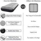 SAYGOGO Camping Air Mattress Travel Bed Sleeping Pad - Leak Proof Inflatable Mattress with Thickened Surface Built-in Pillow Air Bed for Home Camping SUV Truck RV Tent(Updated)