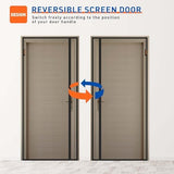 MAGZO Magnetic Screen Door Side Opening, Fits Door Size 36 x 80 Inch, Actual Mesh Size 38" x 81", Fiberglass Net Screen with Strong Magnet for Doorway, Gray