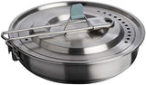 Stanley Wildfare Core 12-Piece Stainless Steel Fry Pan Cook Set | 1 qt Fry Pan with Fold & Lock Handle | Plates, Utensils, Spatula | Camping Essentials for Your Camp Kitchen | BPA-Free