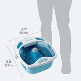 HoMedics Shower Bliss Foot Spa, Shower Massage Water Jets, Pedicure Center with 3 Attachments, Toe-Touch Control, FB-625H