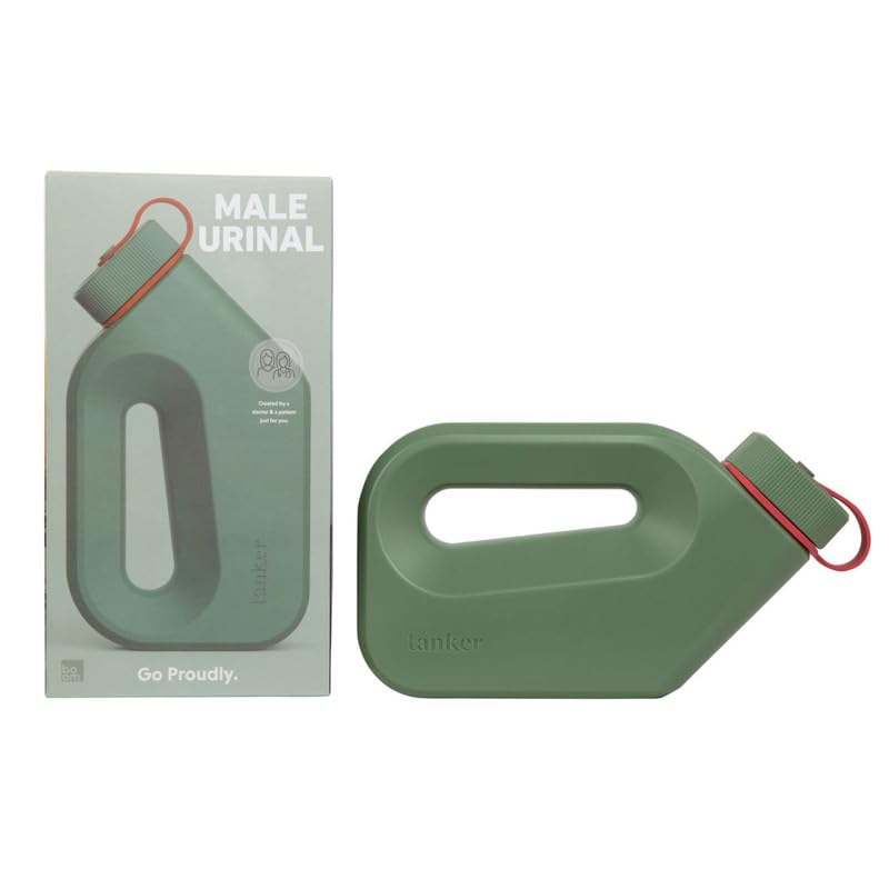 Tanker - Portable Urinal for Men Spill Proof - A Camping and Festival Essential, Designed for Nighttime Urges, Post-Surgery Recovery, and Travel Use - HSA/FSA Eligible