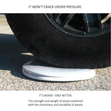 Centoco Wooden Toilet Seat Round, Closed Front with Cover, Residential, Made in the USA, 700-001, White