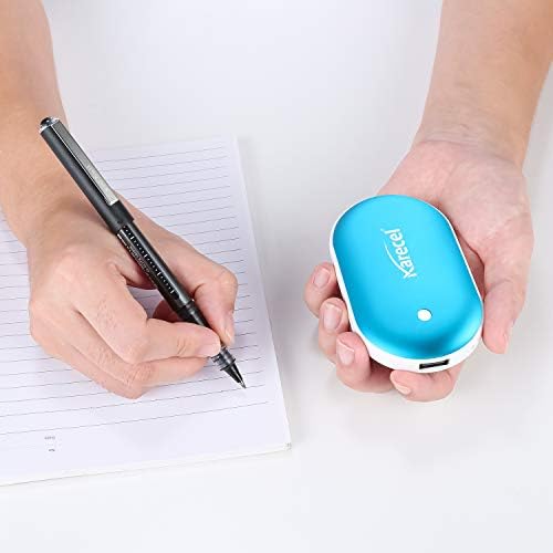 Karecel Rechargeable Hand Warmer, 5200mAh Double-Sided Fast Heating Electric Hand Warmer Power Bank, Up to 11Hrs, 3 Heat Settings, Portable Pocket Heater, Best Gifts for Women Men, Camping, Golf
