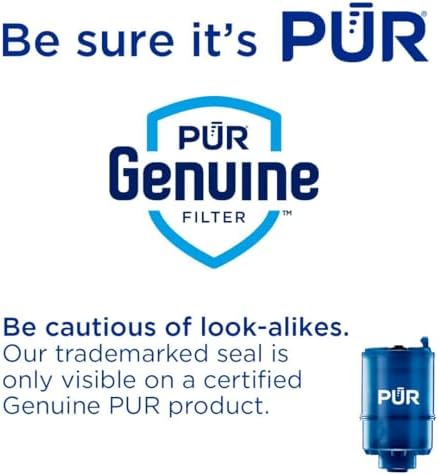 PUR PLUS Faucet Mount Replacement Filter 4-Pack, Genuine PUR Filter, 3-in-1 Powerful, Natural Mineral Filtration, Lead Removal, 1-Year Value, Blue (RF99994)