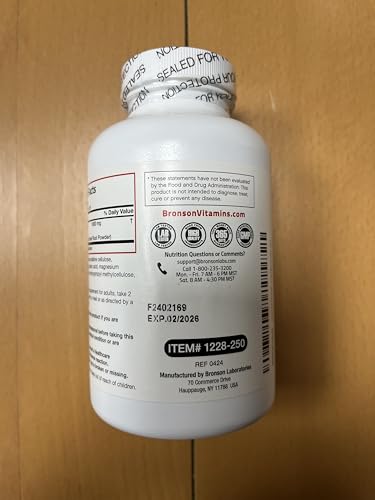 Bronson Beet Root Double Strength, Non-GMO, 250 Vegetarian Tablets