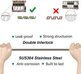 BRIGHT SHOWERS Shower Hose For Hand Held Shower Heads, 96 Inches Cord Extra Long Stainless Steel Hand Shower Hose, Ultra-Flexible Replacement Part with Brass Insert, Brushed Nickel