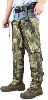skiguard Snake Gaiter Chaps for Hunting: Snake Bite Protection for Ankle to Thigh Snake Chap, Waterproof Snake Gaiter for Men