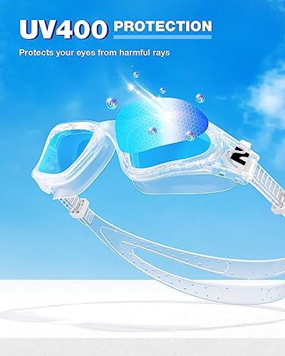 ZIONOR Swim Goggles, G1 SE Swimming Goggles Anti-Fog for Adult Men Women