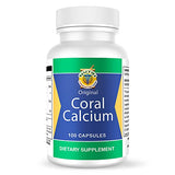 Calcio de Coral Set de 2 frascos con 100 capsulas CADA uno. Reforzado con Vitamina D y Magnesio.Combate: Cansancio, Dolor de huesos, insomnio, Calambres, Artritis. 100% Natural.