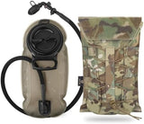 PETAC GEAR 1.5L / 3L Tactical Hydration Pack，Molle Carrier Pouch for 50 oz /100 oz Hydration Bladder Daypack Water Backpack.