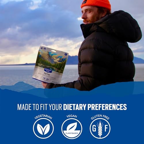 Backpacker's Pantry Pad Thai - Freeze Dried Backpacking & Camping Food - Emergency Food - 23 Grams of Protein, Vegan, Gluten Free