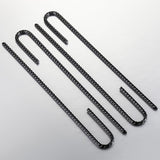 Rebar Stakes U/J Hook Extra Heavy Duty,(50pcs) 12 inch x 1/4 inch Rust Proof Coated Steel Ground Stakes Ground Anchors, Garden Stake Metal Stakes Tent Stakes Trampoline Anchors (J-Hook)