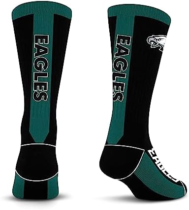 For Bare Feet MVP Crew Sock NFL Large