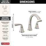 Delta 35864LF-SP Geist Bathroom Faucet, SpotShield Brushed Nickel