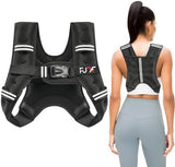 Weighted Vest 5lb/10lb/15lb/20lb/25lb/30lb Weights with Reflective Stripe, Weighted Vest for Men Women Strength Training Running Walking Jogging