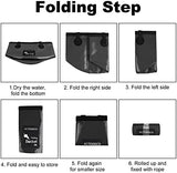 AUTODECO 2 Pack Collapsible Bucket 5 Gallon Container Folding Water Bucket Portable Wash Basin for Outdoor Travelling Camping Fishing Gardening Car Washing 20L