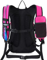 Hydration Backpack Pack with 2L Water Bladder 18L Hiking Backpack Women Men Lightweight Hydropack Insulated Daypack for Biking, Running, Festival
