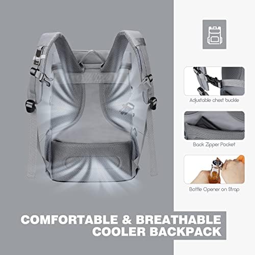 Maelstrom Cooler Backpack - 35/50 Can Insulated Soft Cooler Lunch Bag for Camping, Beach, Hiking & Shopping
