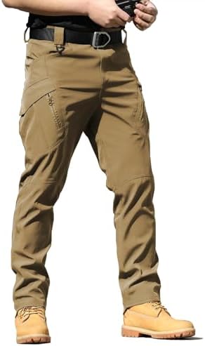 AUTIWITUA Men's Tactical Cargo Pants Water Resistant Lightweight Hiking Pants Outdoor Work Pants with Multi Pockets(No Belt)