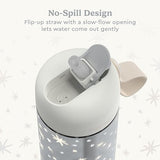 Bentgo Kids Water Bottle (Whimsy & Wonder Collection) - Leak-Proof Durable Tritan 15 oz. Cup for Kids/Toddlers 3+; Flip-Up Safe-Sip Straw for School, Sports, Daycare, Camp & More (Starry Sprinkle)