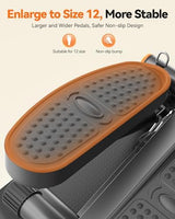 Niceday Steppers for Exercise, Mini Stair Stepper with Resistance Bands at Home Workout Equipment with 300LBS Loading Capacity, Hydraulic Fitness Stepper with LCD Monitor