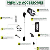 Roc Inflatable Stand Up Paddle Boards 10 ft 6 in with Premium SUP Paddle Board Accessories, Wide Stable Design, Non-Slip Comfort Deck for Youth & Adults